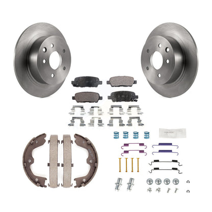 Kit de quincaillerie pour chaussures de stationnement, Rotors à disque arrière, plaquettes semi-métalliques, pour Nissan Altim