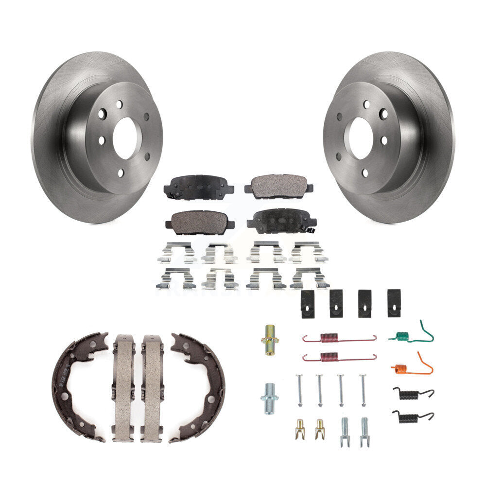 Kit de quincaillerie pour chaussures de stationnement, Rotors à disque arrière, plaquettes semi-métalliques, pour Nissan Sentr