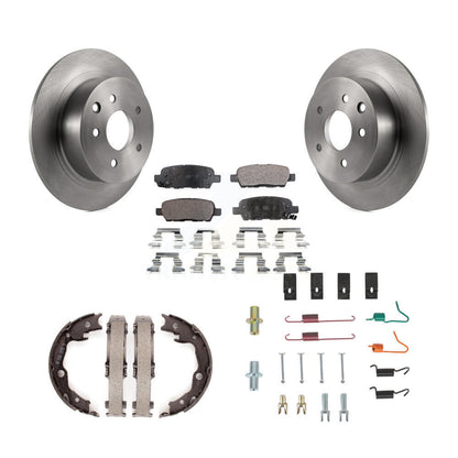 Kit de quincaillerie pour chaussures de stationnement, Rotors à disque arrière, plaquettes semi-métalliques, pour Nissan Sentr