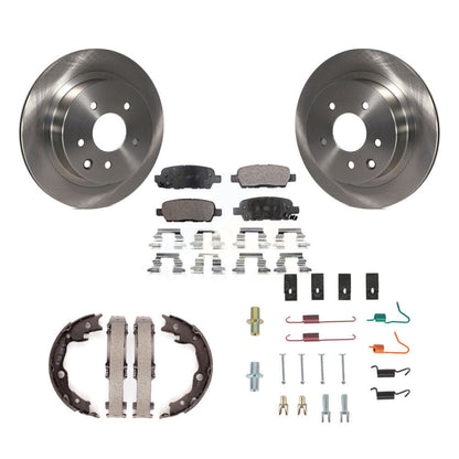 Kit de quincaillerie pour chaussures de stationnement, Rotors à disque arrière, plaquettes semi-métalliques, pour Nissan Rogue