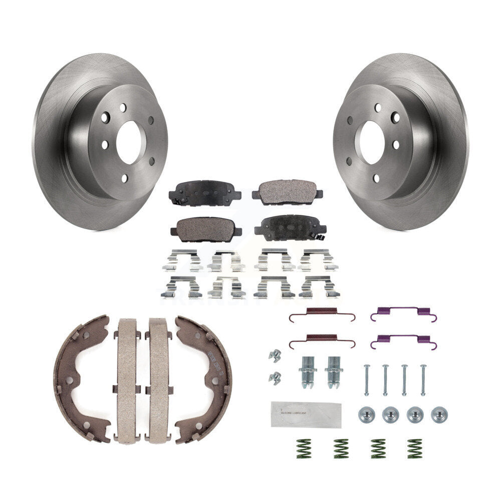 Kit de quincaillerie pour chaussures de stationnement, Rotors à disque arrière, plaquettes semi-métalliques, pour Nissan Altim
