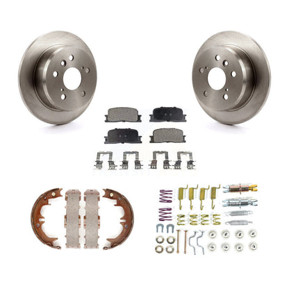 Kit de quincaillerie pour chaussures de stationnement, Rotors à disque arrière, plaquettes semi-métalliques, pour Toyota Camry