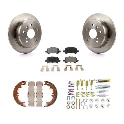 Kit de quincaillerie pour chaussures de stationnement, Rotors à disque arrière, plaquettes semi-métalliques, pour Toyota Camry