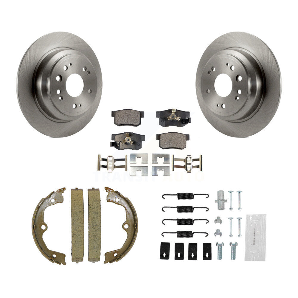 Kit de quincaillerie pour chaussures de stationnement, Rotors à disque arrière, plaquettes semi-métalliques, pour Honda Accord