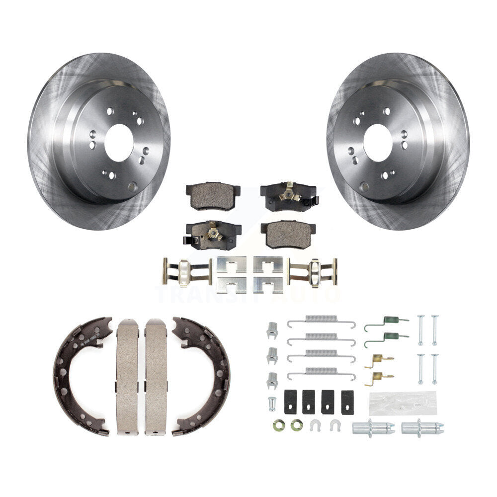 Rotors à disque arrière, patins semi-métalliques, chaussures de stationnement et Kit de matériel pour Honda CR-V