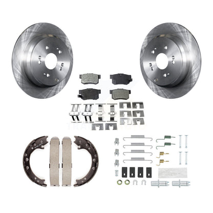 Rotors à disque arrière, patins semi-métalliques, chaussures de stationnement et Kit de quincaillerie pour Acura RD