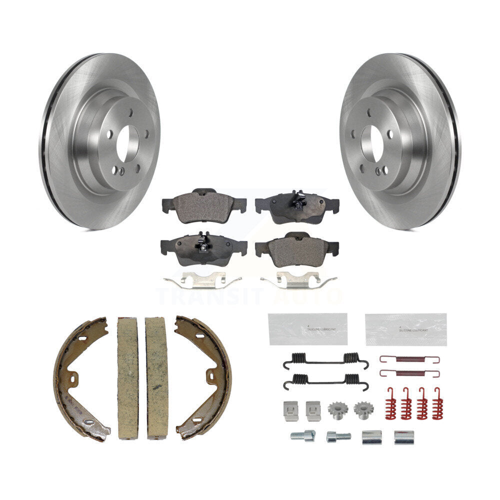 Kit de quincaillerie pour chaussures de stationnement, Rotors à disque arrière, plaquettes semi-métalliques, pour Mercedes-Ben