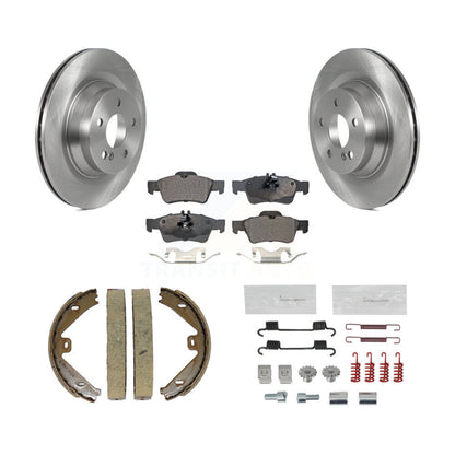 Kit de quincaillerie pour chaussures de stationnement, Rotors à disque arrière, plaquettes semi-métalliques, pour Mercedes-Ben