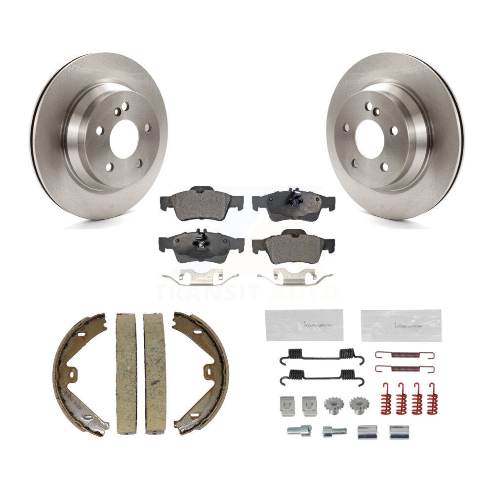 Kit de quincaillerie pour chaussures de stationnement, Rotors à disque arrière, plaquettes semi-métalliques, pour Mercedes-Ben