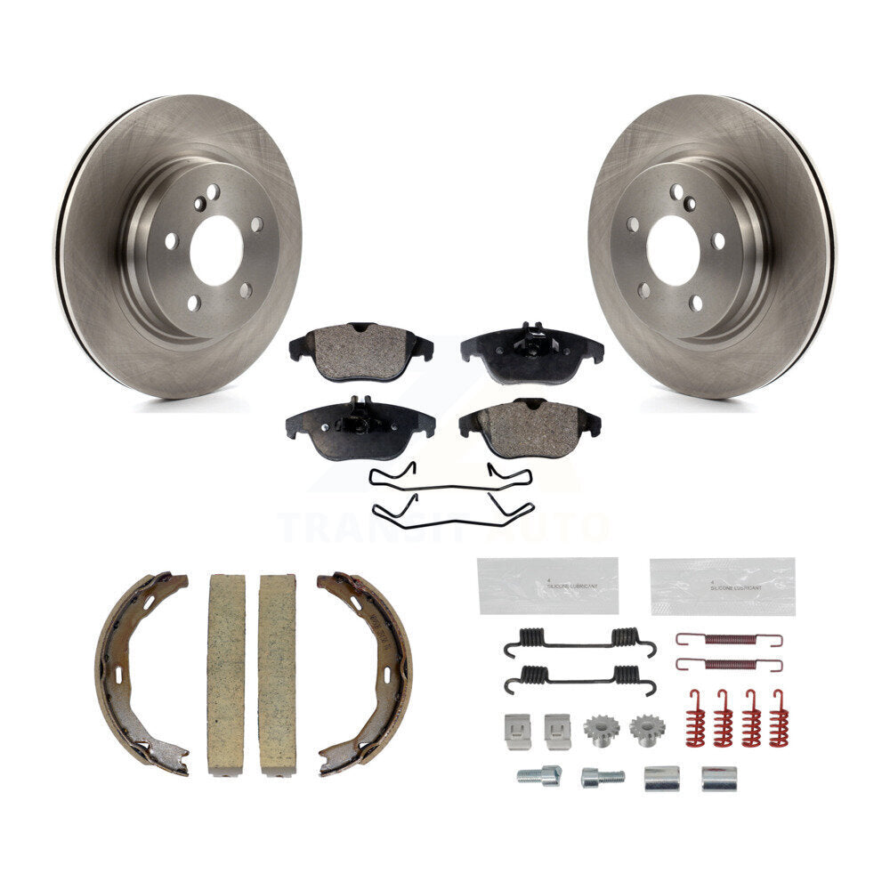Kit de quincaillerie pour chaussures de stationnement, Rotors à disque arrière, plaquettes semi-métalliques, pour Mercedes-Ben
