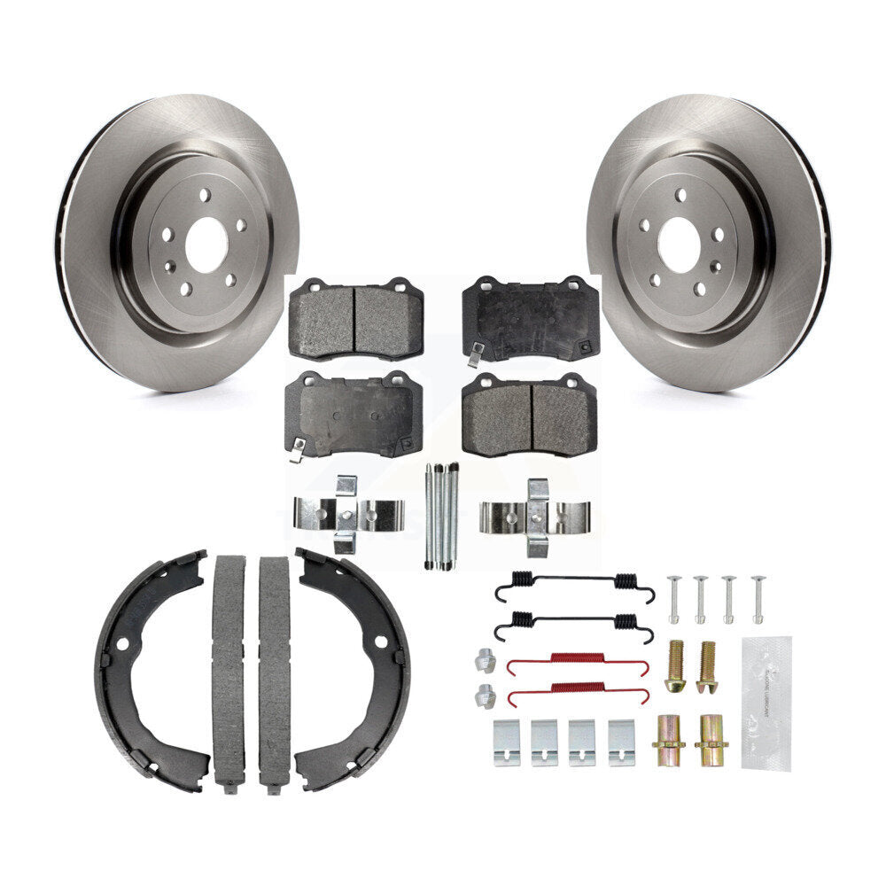 Kit de quincaillerie pour chaussures de stationnement, Rotors à disque arrière, plaquettes semi-métalliques, pour Chevrolet CT