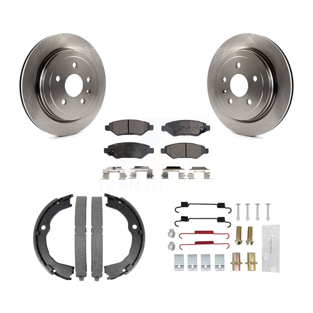 Kit de quincaillerie pour chaussures de stationnement, Rotors à disque arrière, plaquettes semi-métalliques, pour Chevrolet CT