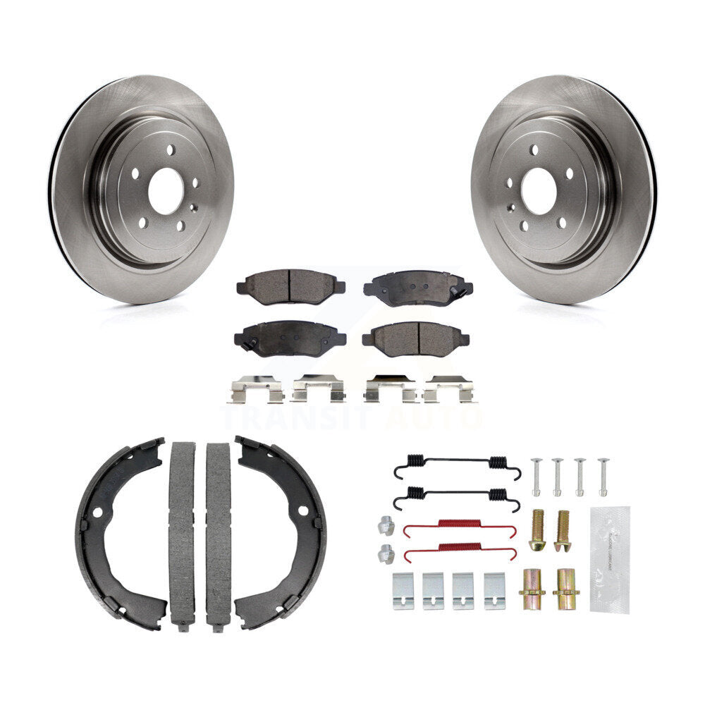 Kit de quincaillerie pour chaussures de stationnement, Rotors à disque arrière, plaquettes semi-métalliques, pour Cadillac CTS