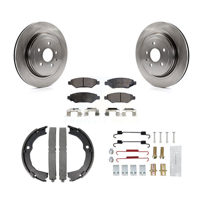 Kit de quincaillerie pour chaussures de stationnement, Rotors à disque arrière, plaquettes semi-métalliques, pour Cadillac CTS