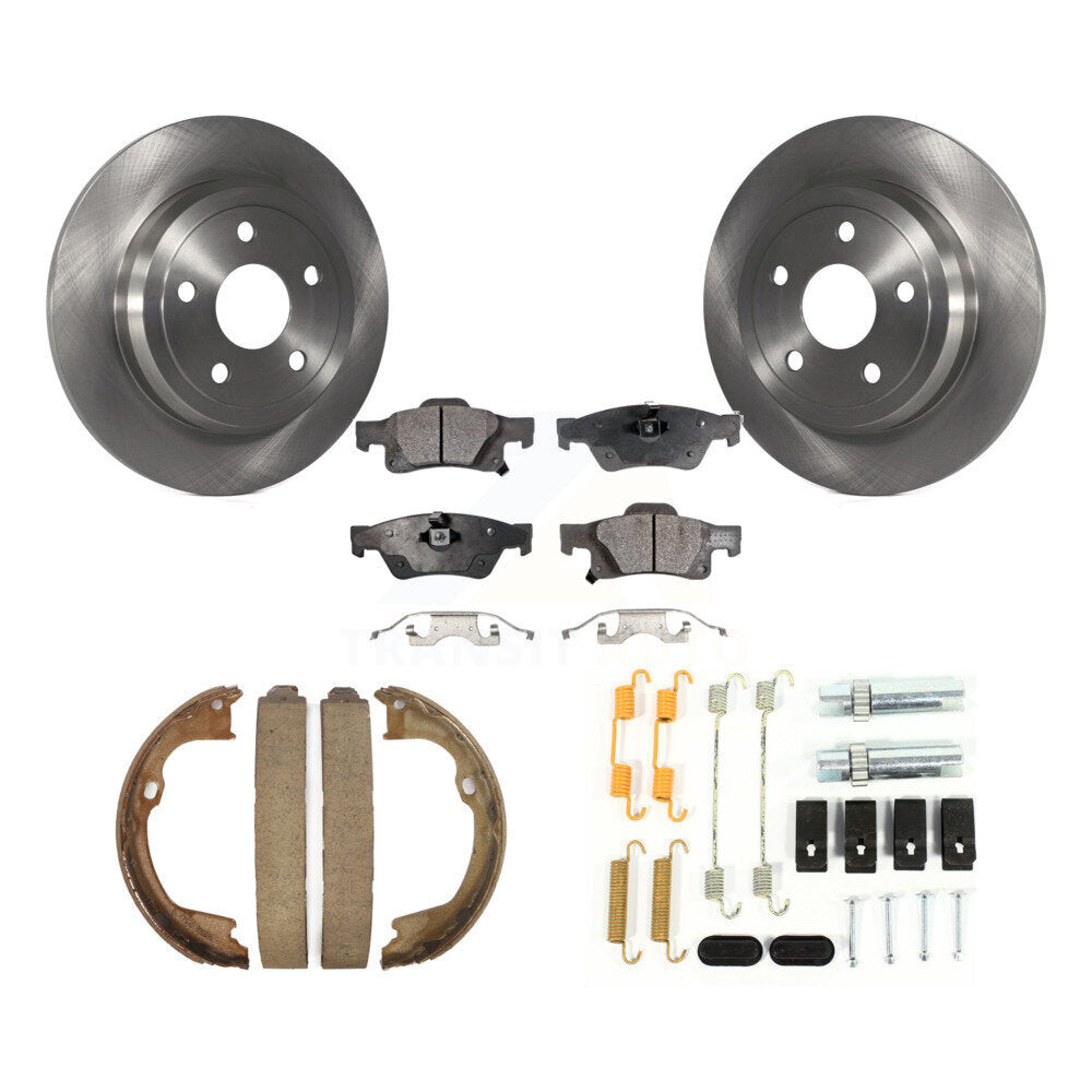 Kit de quincaillerie pour chaussures de stationnement, Rotors à disque arrière, plaquettes semi-métalliques, pour Dodge Durang