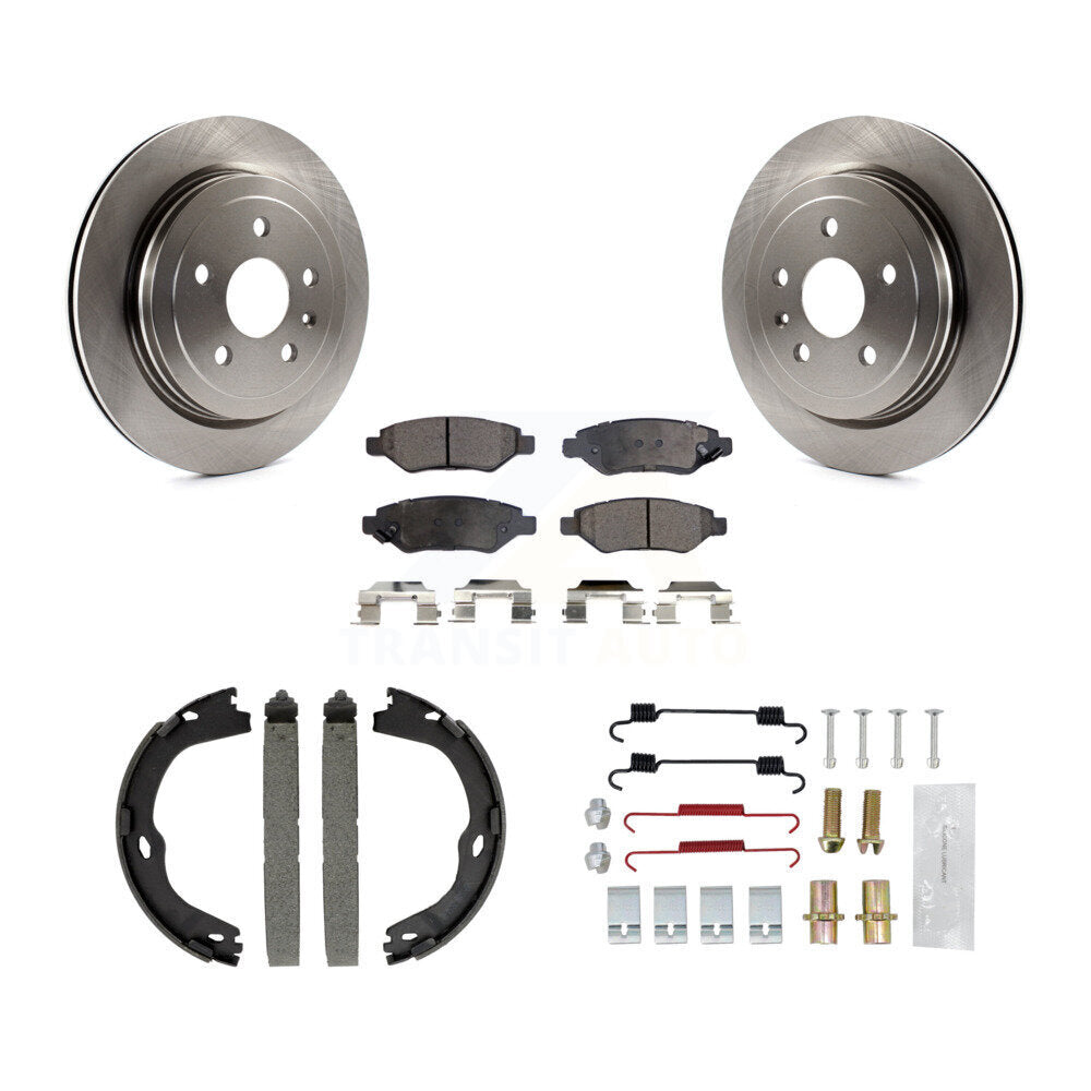 Kit de quincaillerie pour chaussures de stationnement, Rotors à disque arrière, plaquettes semi-métalliques, pour Cadillac CTS