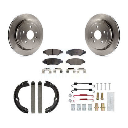 Kit de quincaillerie pour chaussures de stationnement, Rotors à disque arrière, plaquettes semi-métalliques, pour Cadillac CTS