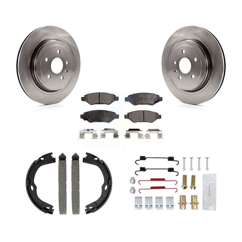 Kit de quincaillerie pour chaussures de stationnement, Rotors à disque arrière, plaquettes semi-métalliques, pour Cadillac CTS