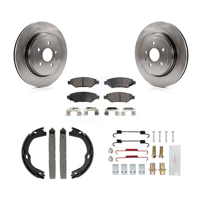 Kit de quincaillerie pour chaussures de stationnement, Rotors à disque arrière, plaquettes semi-métalliques, pour Cadillac CTS
