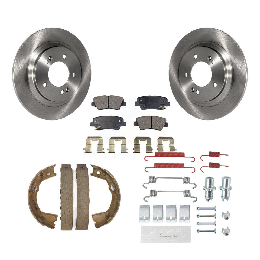 Kit de quincaillerie pour chaussures de stationnement, Rotors à disque arrière, plaquettes semi-métalliques, pour Hyundai Azer