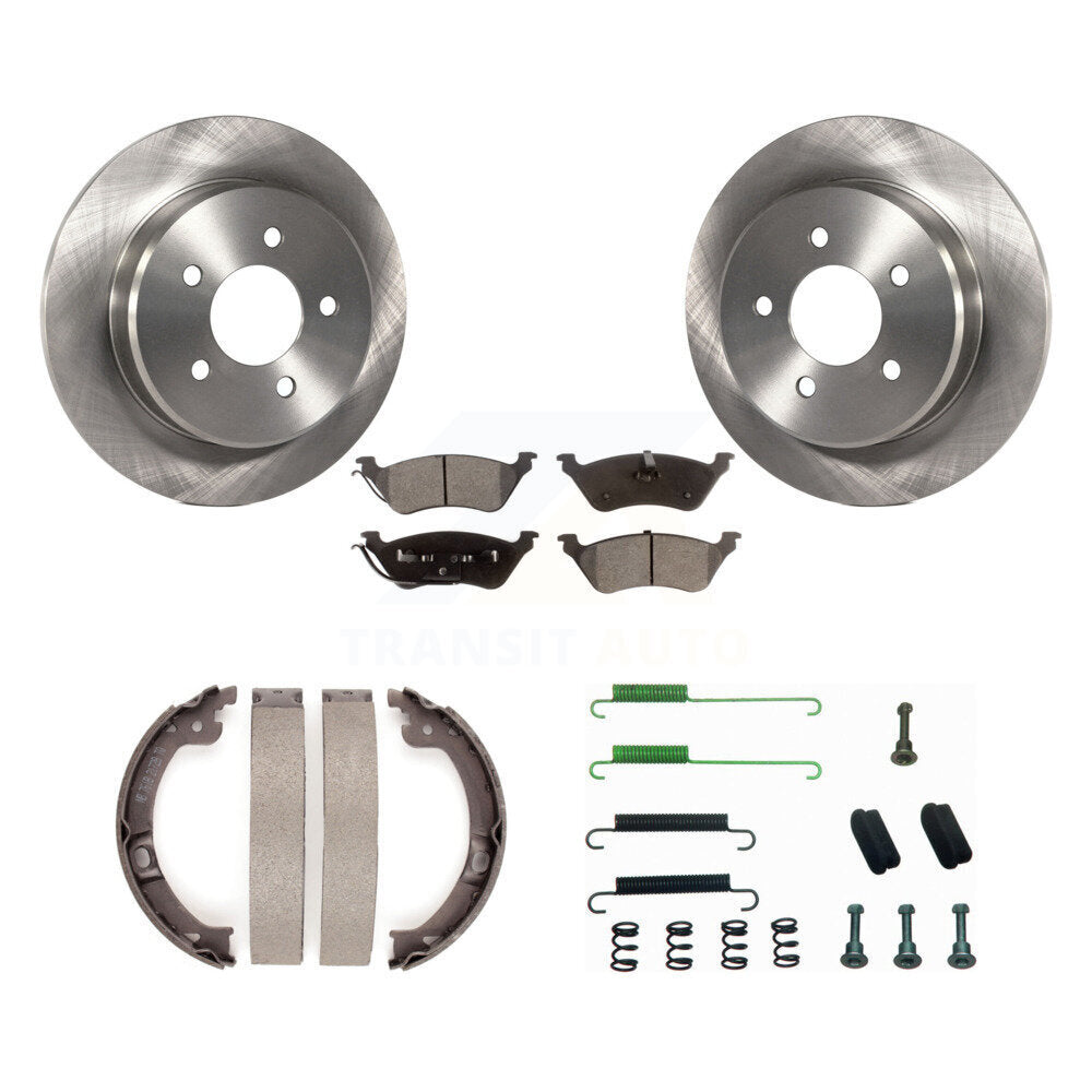 Kit de quincaillerie pour chaussures de stationnement, Rotors à disque arrière, plaquettes semi-métalliques, pour Dodge Grand