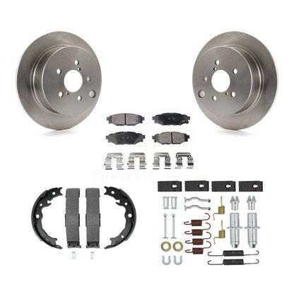 Rotors à disque arrière, patins semi-métalliques, chaussures de stationnement et Kit de quincaillerie pour Subaru X