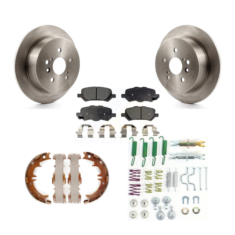 Kit de quincaillerie pour chaussures de stationnement, Rotors à disque arrière, plaquettes semi-métalliques, pour Toyota Venza