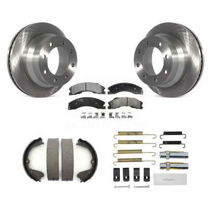 Kit de quincaillerie pour chaussures de stationnement, Rotors à disque arrière, plaquettes semi-métalliques, pour Chevrolet GM