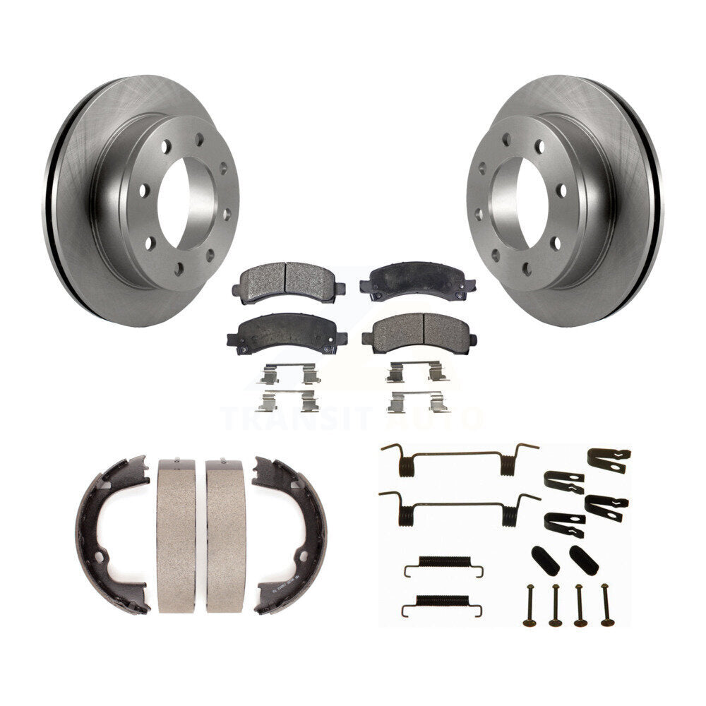 Kit de quincaillerie pour chaussures de stationnement, Rotors à disque arrière, plaquettes semi-métalliques, pour Chevrolet GM