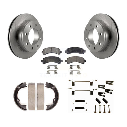 Kit de quincaillerie pour chaussures de stationnement, Rotors à disque arrière, plaquettes semi-métalliques, pour Chevrolet GM