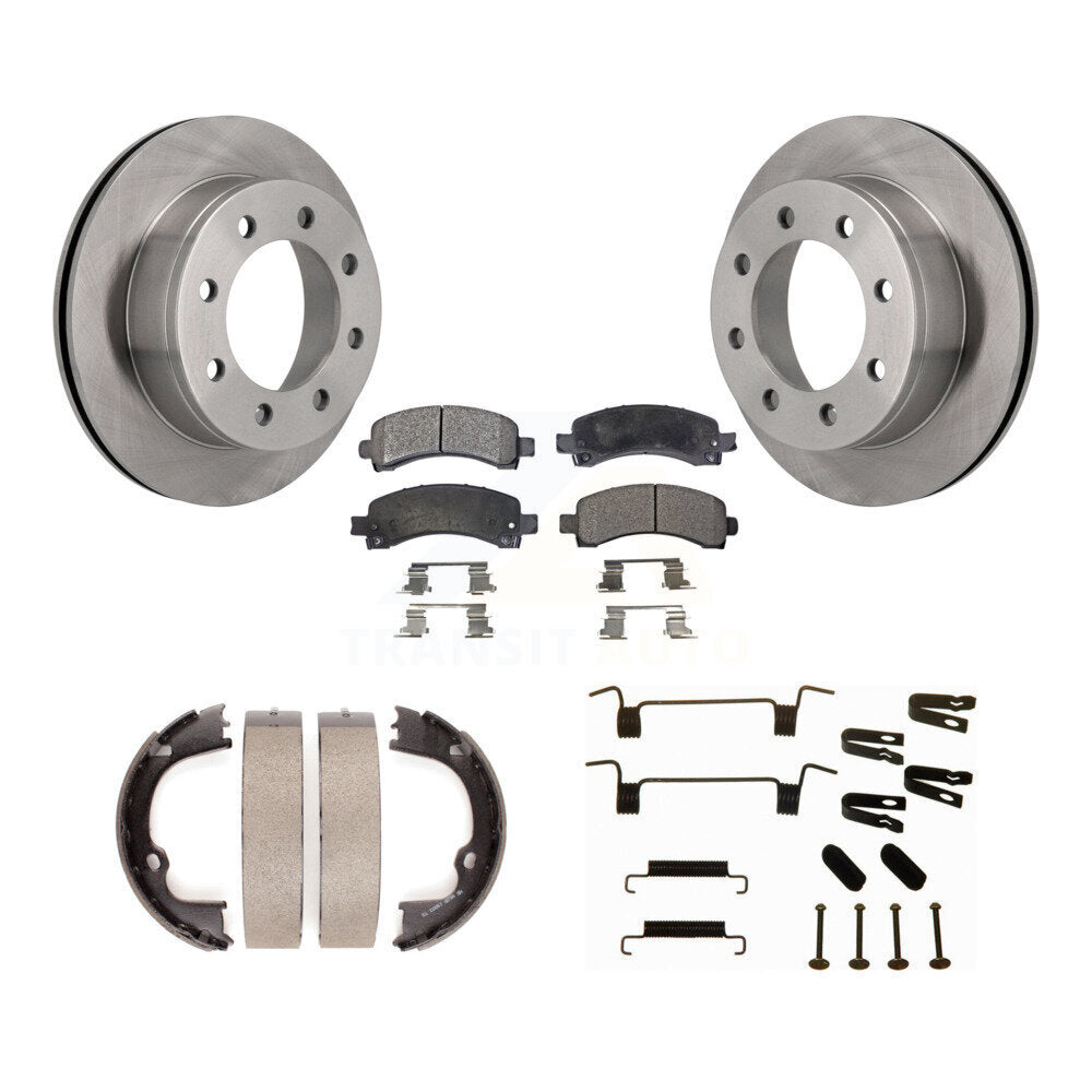 Kit de quincaillerie pour chaussures de stationnement, Rotors à disque arrière, plaquettes semi-métalliques, pour Chevrolet GM