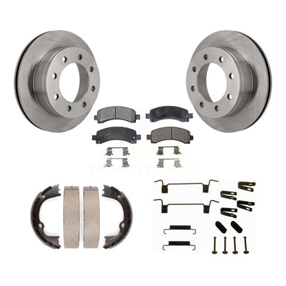 Kit de quincaillerie pour chaussures de stationnement, Rotors à disque arrière, plaquettes semi-métalliques, pour Chevrolet GM