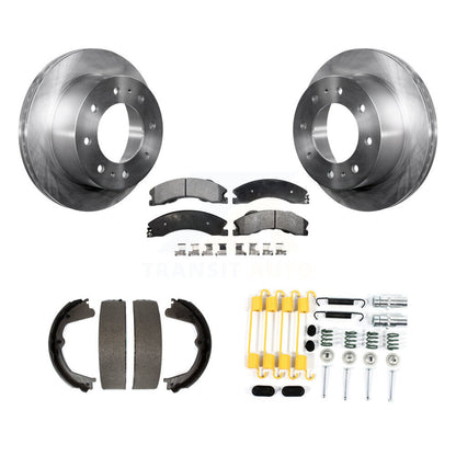 Kit de quincaillerie pour chaussures de stationnement, Rotors à disque arrière, plaquettes semi-métalliques, pour Chevrolet HD