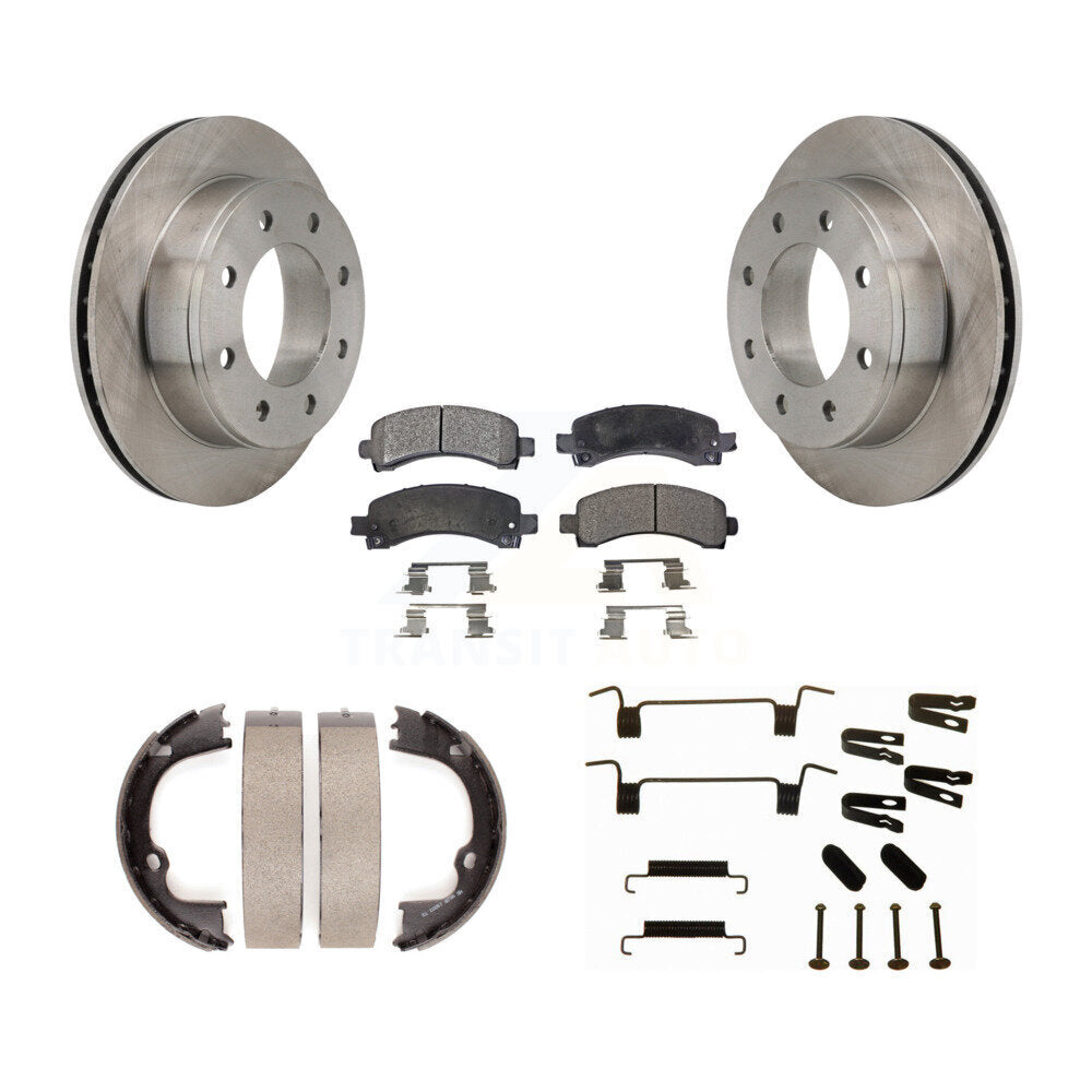 Kit de quincaillerie pour chaussures de stationnement, Rotors à disque arrière, plaquettes semi-métalliques, pour Chevrolet GM
