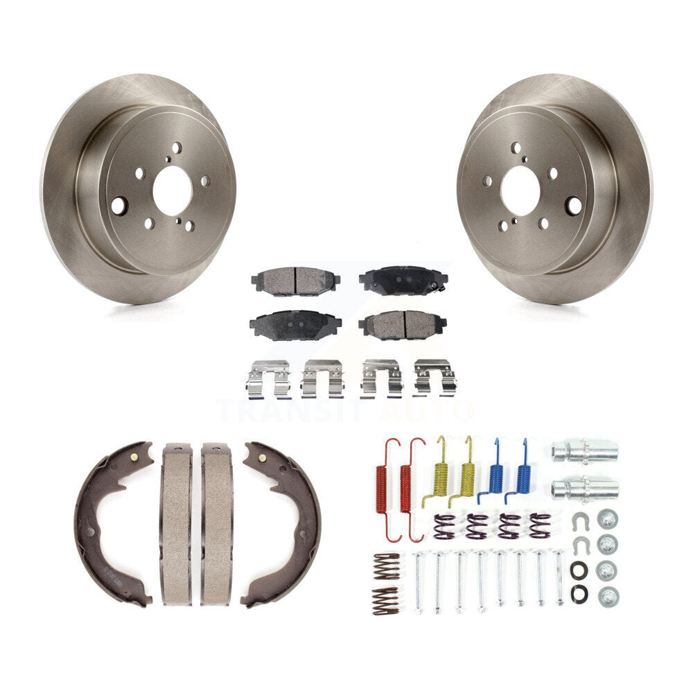Kit de quincaillerie pour chaussures de frein de stationnement, Rotors à disque arrière, plaquettes semi-métalliques, pour Subaru