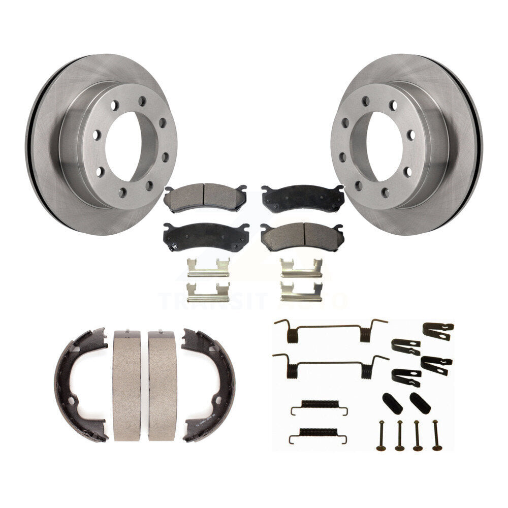 Kit de quincaillerie pour chaussures de stationnement, Rotors à disque arrière, plaquettes semi-métalliques, pour Chevrolet GM