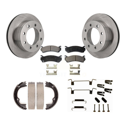 Kit de quincaillerie pour chaussures de stationnement, Rotors à disque arrière, plaquettes semi-métalliques, pour Chevrolet GM