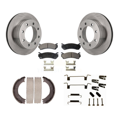 Kit de quincaillerie pour chaussures de stationnement, Rotors à disque arrière, plaquettes semi-métalliques, pour Chevrolet HD
