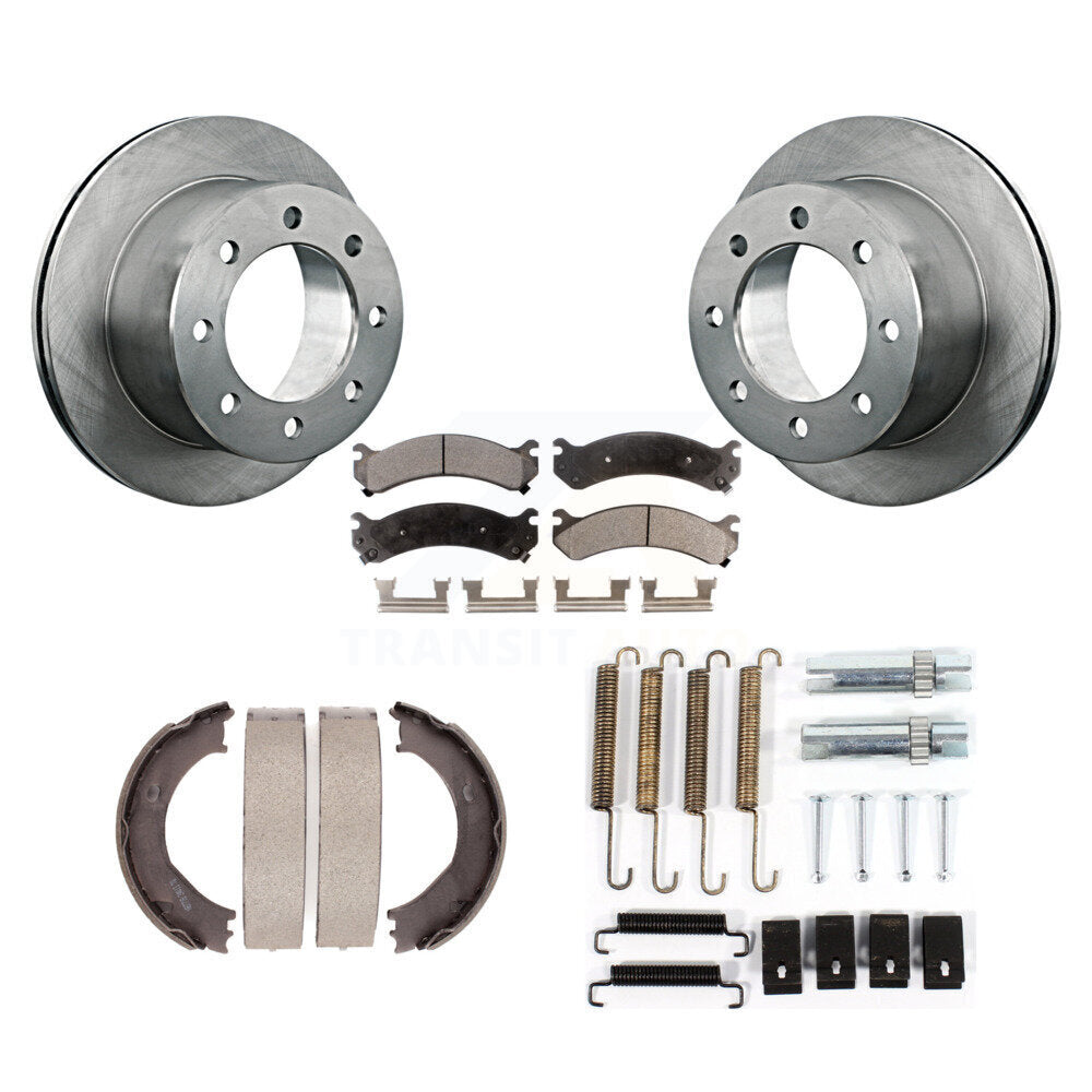 Kit de quincaillerie pour chaussures de stationnement, Rotors à disque arrière, plaquettes semi-métalliques, pour Chevrolet GM