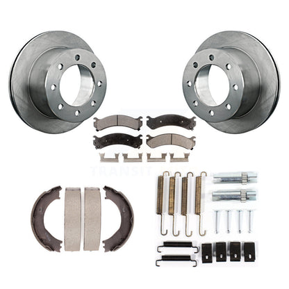Kit de quincaillerie pour chaussures de stationnement, Rotors à disque arrière, plaquettes semi-métalliques, pour Chevrolet GM