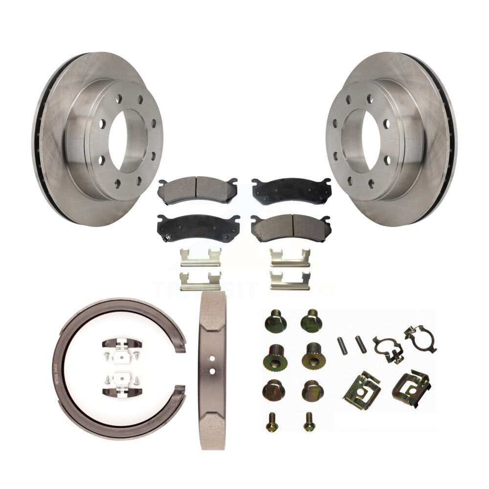 Kit de quincaillerie pour chaussures de stationnement, Rotors à disque arrière, plaquettes semi-métalliques, pour GMC Sierra H