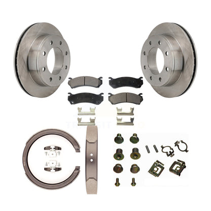 Kit de quincaillerie pour chaussures de stationnement, Rotors à disque arrière, plaquettes semi-métalliques, pour GMC Sierra H