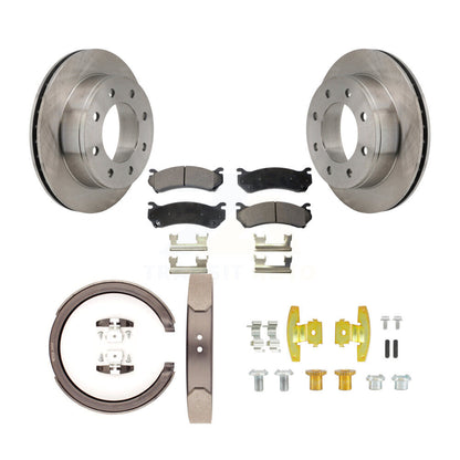 Kit de quincaillerie pour chaussures de stationnement, Rotors à disque arrière, plaquettes semi-métalliques, pour Chevrolet HD