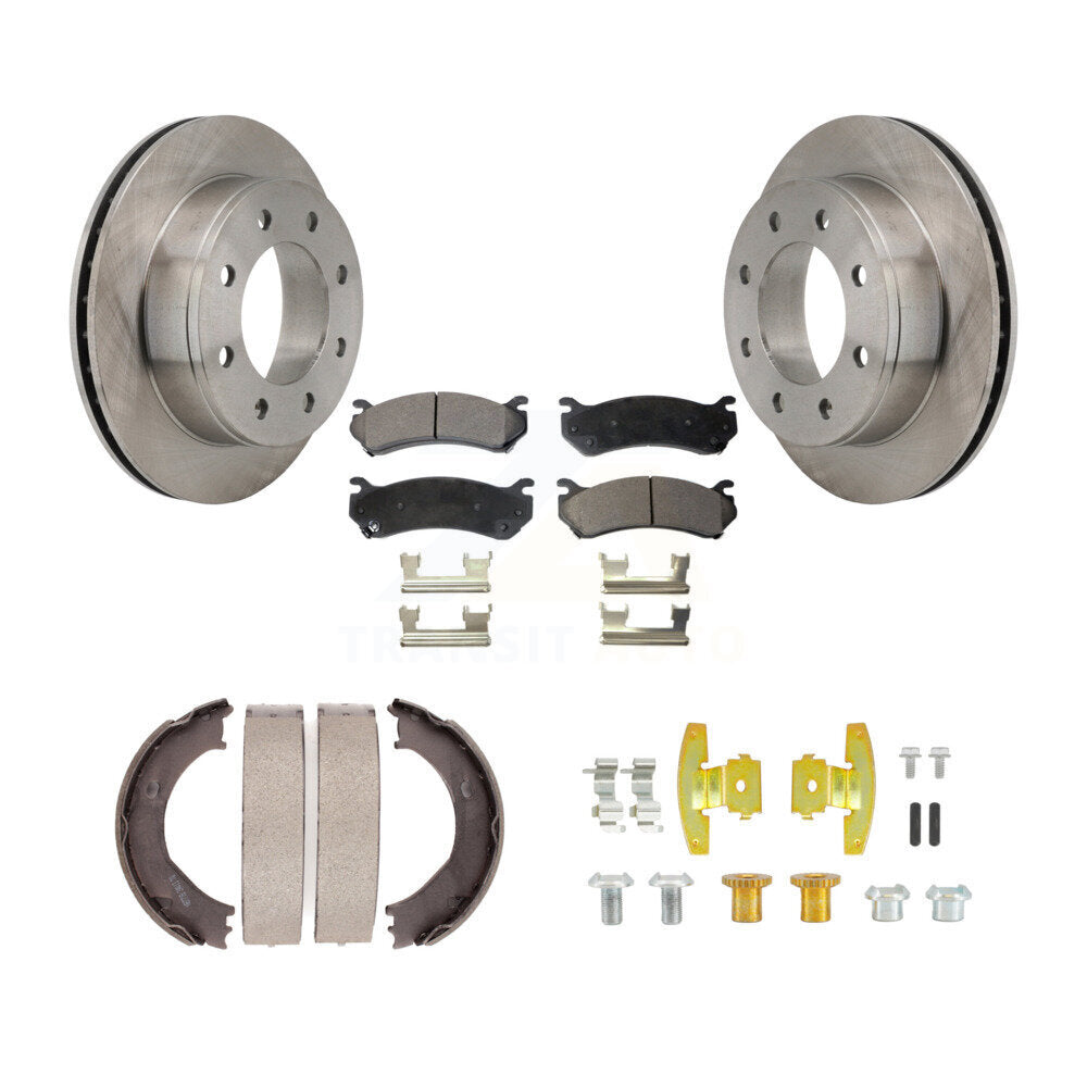 Kit de quincaillerie pour chaussures de stationnement, Rotors à disque arrière, plaquettes semi-métalliques, pour Chevrolet GM
