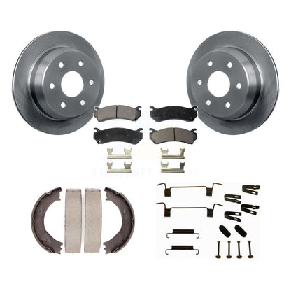 Kit de quincaillerie pour chaussures de stationnement, Rotors à disque arrière, plaquettes semi-métalliques, pour Chevrolet HD