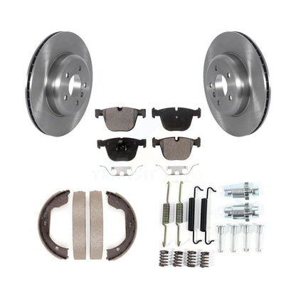 Kit de quincaillerie pour chaussures de stationnement, Rotors à disque arrière, plaquettes semi-métalliques, pour BMW 535i GT