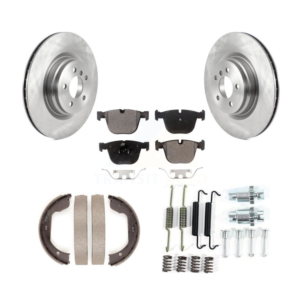 Kit de quincaillerie pour chaussures de stationnement, Rotors à disque arrière, plaquettes semi-métalliques, pour BMW 750i 550