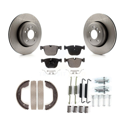 Kit de quincaillerie pour chaussures de stationnement, Rotors à disque arrière, plaquettes semi-métalliques, pour BMW 650i 550