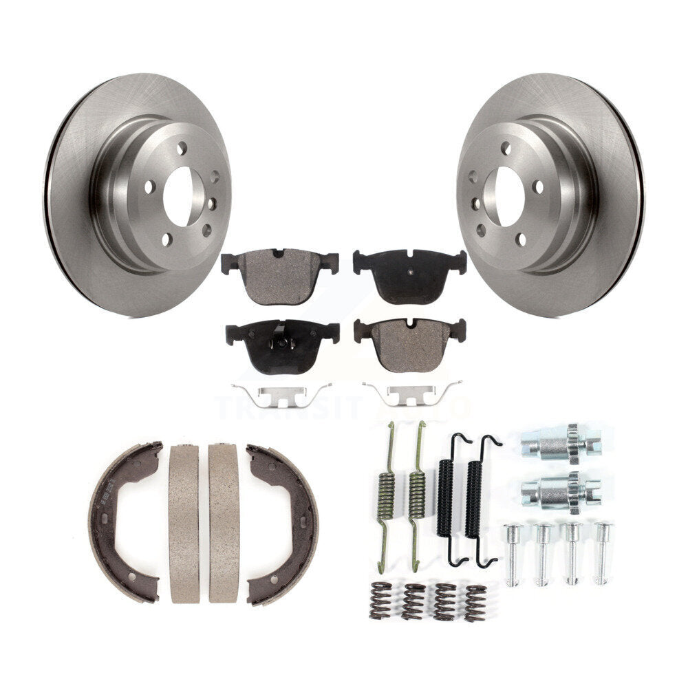Kit de quincaillerie pour chaussures de frein de stationnement, Rotors à disque arrière, plaquettes semi-métalliques, pour BMW X6