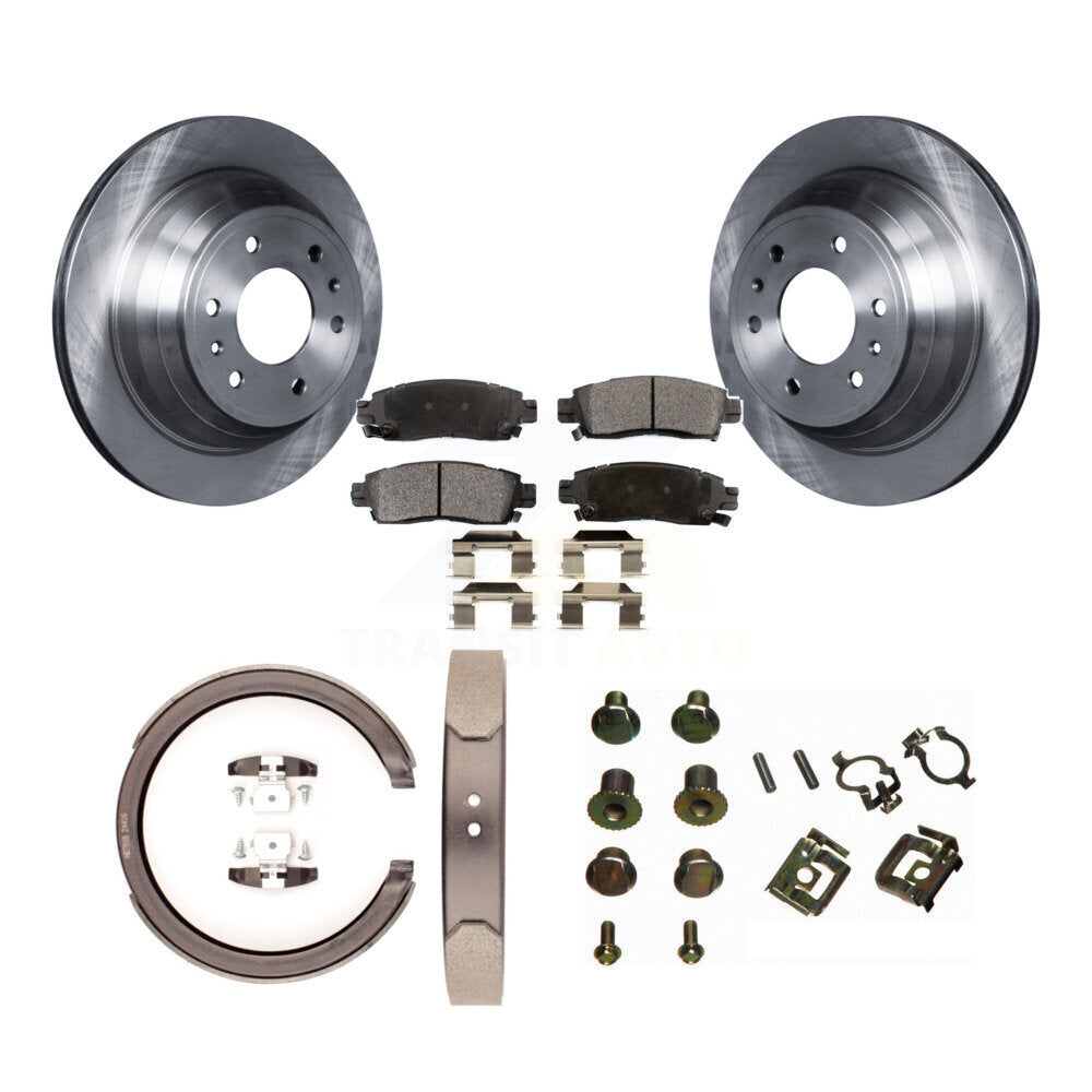 Kit de quincaillerie pour chaussures de stationnement, Rotors à disque arrière, plaquettes semi-métalliques, pour Chevrolet GM